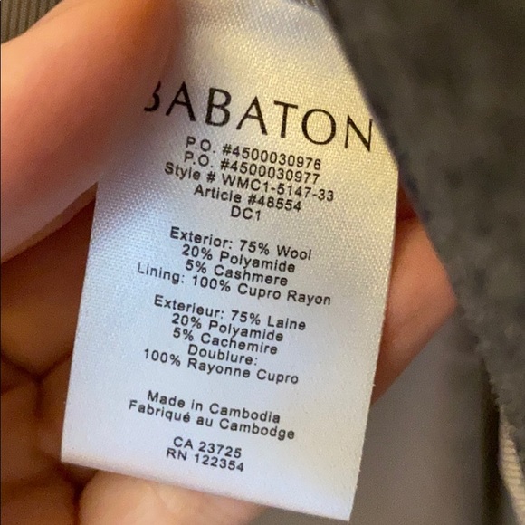 ARITZIA BABATON classic coat - Picture 4 of 5